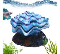 GkgWuxf Cueva para pecera, cueva de hábitat de conchas, refugio falso para tanques de esquina, terrario, agua dulce, agua salada, hogar, escuela, dormitorio, sala de estar