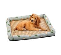 GkgWuxf - Estera de Refrigeración para Mascotas para Mascotas - Almohadilla de Refrigeración de Perro Sin Deslizamiento Resistente a los Arañazos Transpirable | Cojín de ratán