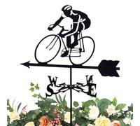 GkgWuxf Girouette | Indicador de viento ciclista estaca jardín - Instrumento de medición de dirección veleta estaca techo decoración exterior granja patio granero