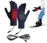 GkgWuxf Guantes de trabajo con calefacción, guantes calefactores eléctricos, guantes calientamanos para pantalla táctil, manoplas para camping, snowboard, motociclismo, actividades al aire libre