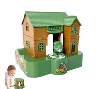 GkgWuxf Hucha Divertida, Hucha Divertida, Tragar automáticamente el banco de niños, Banco de dinero de la casa del dinosaurio para los niños, divertido banco de monedas de robo automático, juguete del