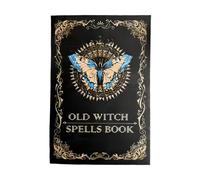 GkgWuxf Libro de Hechizos de Bruja - Grimorio De La Bruja Antigua - Manual de Hechizos - para Principiantes, Mujeres, Hombres, Adultos, en Fiestas de Halloween, Reuniones, Vacaciones y el Hogar