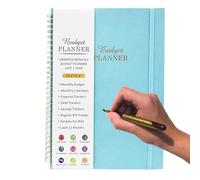 GkgWuxf Libro de presupuesto mensual, organizador de facturas, planificador de presupuesto fácil de usar, planificador de finanzas con bolsillos de doble cara para familiares, amigos y niños