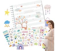 GkgWuxf Libro de registros de crecimiento,Libro de récords de crecimiento | Libro de registros para libro de hitos de recuerdo - Diario atemporal simple, suministros para niñas y niños