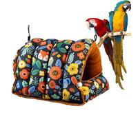 GkgWuxf Nido de pájaro, hamaca plegable cálida y suave, hamaca de invierno para pájaros, jaula de cama, cueva para pájaros de amor, canario, pinza, conure, hámster, interior, invierno, clima frío para