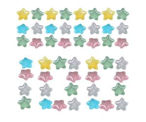 GkgWuxf Piedras Decorativas De Jardín,100 Piezas, Decorativas de Resina sin Pilas,Piedras Jardín Con Forma De Estrella - Caminos Patio Exterior Bancales Elevados Macetas Entusiastas
