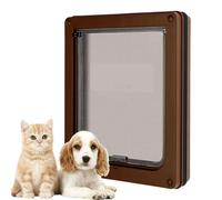 GkgWuxf Puerta para Perros - Trampilla para Gatos Interior Puerta para Mascotas | Pantalla con Kit De Montaje Segura para Niños para Interior Exterior Hogar Apartamento Ventana Balcón Sala Dormitorio