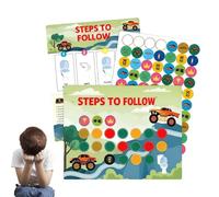 GkgWuxf Tabla De Aprendizaje De Limpieza - Ayuda Pedagógica Interactiva Y Motivadora | Tablas De Educación De Limpieza | Para Niños Niñas Aula Viaje Cama Casa Interior