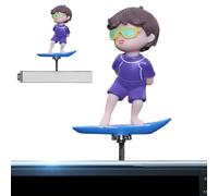 GkgWuxf Tablero del Tablero del Coche, Tabla de temblor de Borde, bobblehead - Decoración Automática de la Tabla de Surf | Carácter oscilante para Camiones de Oficina de Trabajo