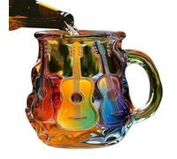 GkgWuxf Taza de guitarra, tazas de con impresión 3D | Exquisita cristalería resistente al calor para decoración del hogar con diseño creativo y estilo moderno