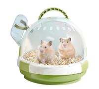 GkgWuxf Transportador de viaje para mascotas, portador de hámster de bloqueo seguro, jaulas para hámster para pequeños animales, seguras para ardillas y lagartos