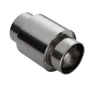 GkgWuxf Tubo de chimenea de calentador de agua, conector de chimenea de tubo con válvula de retención, adaptador de tubo de acero inoxidable antireflujo para estufa, calentador de agua y cocina