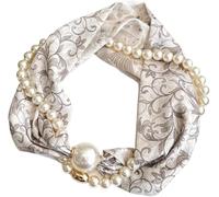 GKIRQVPE Hebilla de bufanda cuadrada satén gasa seda | 46 colores Mujer Primavera Otoño Decoración del cuello de clavícula: Cierre de hebilla
