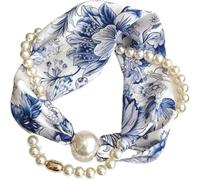 GKIRQVPE Hebilla de bufanda cuadrada satén gasa seda | 46 colores Mujer Primavera Otoño Decoración del cuello de clavícula: Cierre de hebilla