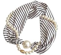 GKIRQVPE Hebilla de bufanda cuadrada satén gasa seda | 46 colores Mujer Primavera Otoño Decoración del cuello de clavícula: Cierre de hebilla