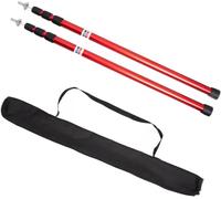 GKIRQVPE Tienda de Aluminio extendida.， Adjustable Tent Pole Accessories For Camping Hiking Multicolor Multiple Sizes(2pcs 230cm Red)