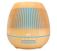 GKL Humidificador Ultrasónico y Difusor de Aromas con Temporizador, Nature Essence 400 ml, Temporizador 6 Horas, 7 Colores LED, Función Aromaterapia, Ultrasilencioso aromatizador
