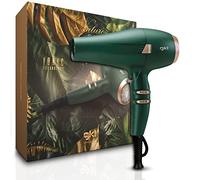 GKL - Secador de pelo con tecnología iónica profesional con 3 niveles de velocidad, 3 niveles de temperatura y función aire frío - NATURE FLOW - Incluye concentrador y difusor - 2100W - Verde y Cobre