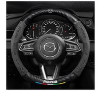 GKLYJCDR Funda Volante Coche, para Mazda 2 III Sedan (DL) 2014-2019 Transpirable Antideslizante Fundas para Volante de Coche Protector Volante Coche Accesorios
