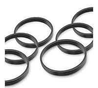 GKmow Pack-6 Intake Manifold Rubber Sealing Gasket, Replace #11617547242 for BMW N52 N54 E60 E70 E90 E92-128i 135i 325xi 328i 328xi 330i 335i 525xi 528i 530i 535xi 640i M5 M6 X1 X3 X5 X6 Z4 (Black)