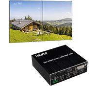 GKRONG 2x2 Video Wall Controller 1080P HDMI y DVI Entradas; Salidas HDMI 180 ° de rotación de Imagen Compatible con 8 Modos de visualización - 2x2, 1x2, 1x3, 1x4, 2x1, 3x1, 4x1