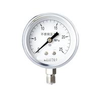 GKSNCJSMF Manómetro de Acero Inoxidable Y-60BF 0-0,6 MPa 304 M14 x 1,5 (0-25 MPa)