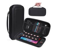 Gkstly Diseñado Bolsa para Consola Switch 2 2025, Bolsa de Viaje con 10 Cartuchos de Juego, Estuche Rígido Portátil Protector para Consola Switch 2 2025 y Accesorios, Negro