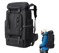 Gkstly Mochila de Senderismo 80 L, Mochila Ajustable Gruesa de gran tamaño, mochilas impermeables para grandes viajes al aire libre mochilas para hombres y mujeres