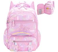 Gkstly Mochila para niños, mochilas para niños carpetas para la escuela, mochila escolar niñas mochila casual ligera elemental Zainos bolsa viaje gran capacidad impermeable, mochilas regalos niños