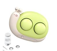 Gkumgwo Funda de limpieza de lentes, limpiador ultrasónico de lentes | Lavadora de lentes eléctrico 2 en 1, estuche de lente compacto,Soporte de lente, caja de almacenamiento de viaje para lentes