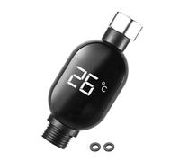 Gkumgwo Indicador de temperatura del agua de ducha | Termómetro para la temperatura del agua de la ducha, accesorios de baño impermeables para el hogar, aparta