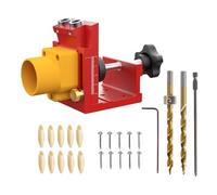 Gkumgwo Kit De Plantilla Para Agujeros Ocultos,Jig De Taladro Para Agujeros De Carpintería Para Instalación | Dispositivo De Taladro Para Tornillos Con Recogida De Polvo,Para Carpintería, Instalación