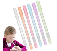 Gkumgwo Pegamento En Bolígrafo - Aplicador De Pegamento Preciso De Secado Rápido,6 Unidades Con Punta Rodante Y Tapa Con Clip,Para Estudiantes Principiantes Niñas Adultos Y