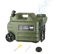 Gkumgwo Tanque De Almacenamiento De Agua con Ruedas - Cubo Balde De 28 litros con Mango Plegable - Contenedor De Agua con Grifo,para Senderismo Picnic Acampada Apagón Autocaravana Jardín Actividades