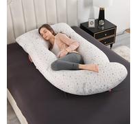 GKXLH Almohada suave de embarazo, almohada de maternidad de cuerpo completo en forma de J para mujeres embarazadas con funda de poliéster, relleno de poliéster, 71 x 145 cm, gris, lisa, para dormir