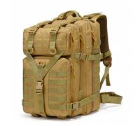 GKXLH Mochila Táctica - Mochila Táctica Militar 45L para Hombres Mujeres, 900D Oxford Tela Táctica Ejército Bug Out Bolsa Mochila Mochila de día, Bolsa táctica para senderismo, pesca y camping(Caqui)