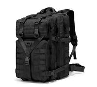 GKXLH Mochila Táctica - Mochila Táctica Militar 45L para Hombres Mujeres, 900D Oxford Tela Táctica Ejército Bug Out Bolsa Mochila Mochila de día, Bolsa táctica para senderismo, pesca y camping(Negro)
