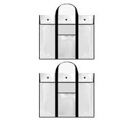GKYQVE 2 bolsas para pósteres para el aula y almacenamiento de arte, práctica bolsa de PVC de gran tamaño para organizar obras de arte, Black, Mass Beauty
