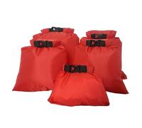 GKYQVE 5 bolsas secas para exteriores, playa, con hebilla, bolsa seca ligera para camping, kayak, mochileros, Red