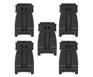 GKYQVE 5 mochilas deportivas al aire libre, hebillas de conexión de cincha, hebilla de clip de cola, conexión de cinta fija, hebilla de cincha fácil de usar