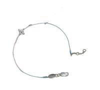 GKYQVE Abalorio ajustable de estrella de cuatro puntos con diamantes de imitación para joyas apilables diarias, elegantes diseños minimalistas, pulseras apilables versátiles, One Size, como se