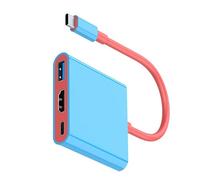 GKYQVE Adaptador convertidor tipo C a HDTV 4K60hz salida de video USB 3.0 5Gbps y PD100W mejora el uso de juegos adaptador tipo C