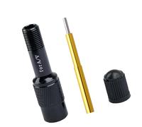 GKYQVE Adaptadores compactos para bombas de bicicletas, extensores, válvulas de aluminio de durabilidad, convertidor para inflar fácilmente los neumáticos, aleaciones de aluminio, extensores de