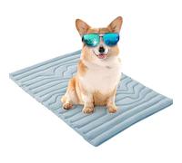 GKYQVE Alfombrilla refrigerante portátil para mascotas, suave, velutinosa, para caninos, gatos, uso interior, cara inmune, fácil almacenamiento, esencial y delgada