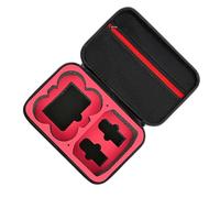 GKYQVE Bolsa de almacenamiento de viaje para caja de transporte portátil con compartimentos para accesorios para estuche de almacenamiento, Interior rojo