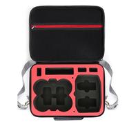 GKYQVE Bolsa de almacenamiento multifuncional para artículos esenciales, incluye correas de hombro para portabilidad, caja de viaje impermeable, Interior rojo