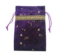 GKYQVE Bolsa de franela con diseño de runas de tarot, bolsa de dados, bolsa de joyería, organizador de mano, juego de mesa, cartas, oráculos, tarjeta de franela