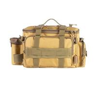 GKYQVE Bolsa de transporte de equipo de pesca con múltiples bolsillos, portátil, para exteriores, impermeable, tela Oxford, para exteriores, portátil, multibolsillos, bolsa de aparejos, Añade camufla