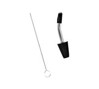 GKYQVE Boquillas de silicona con manguera larga de acero inoxidable para una fácil extracción de agua en profundidad y vertido preciso en equipos de camping, tubo de acero inoxidable