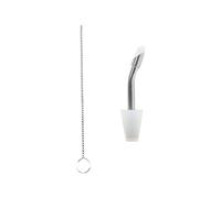 GKYQVE Boquillas de silicona con manguera larga de acero inoxidable para una fácil extracción de agua en profundidad y vertido preciso en equipos de camping, tubo de acero inoxidable